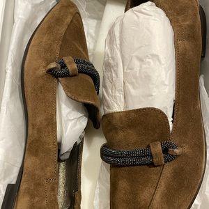 Brand new brown Brunello Cucinelli loafers, size 37, never been worn
